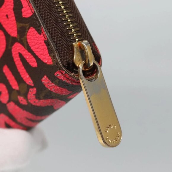LOUIS VUITTON Monogram Graffiti Zippy Wallet Pink - Picture 7 of 16
